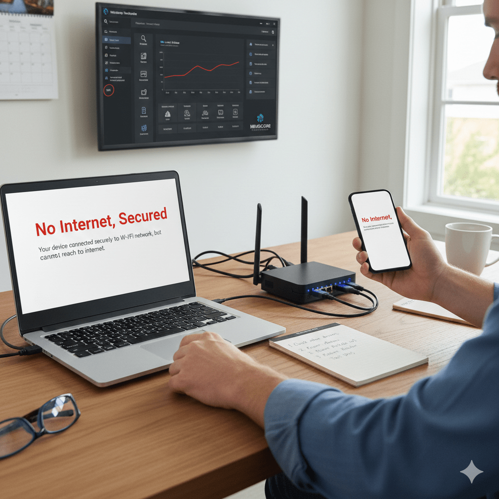 What To Do If Wi-Fi Says “No Internet, Secured” 1