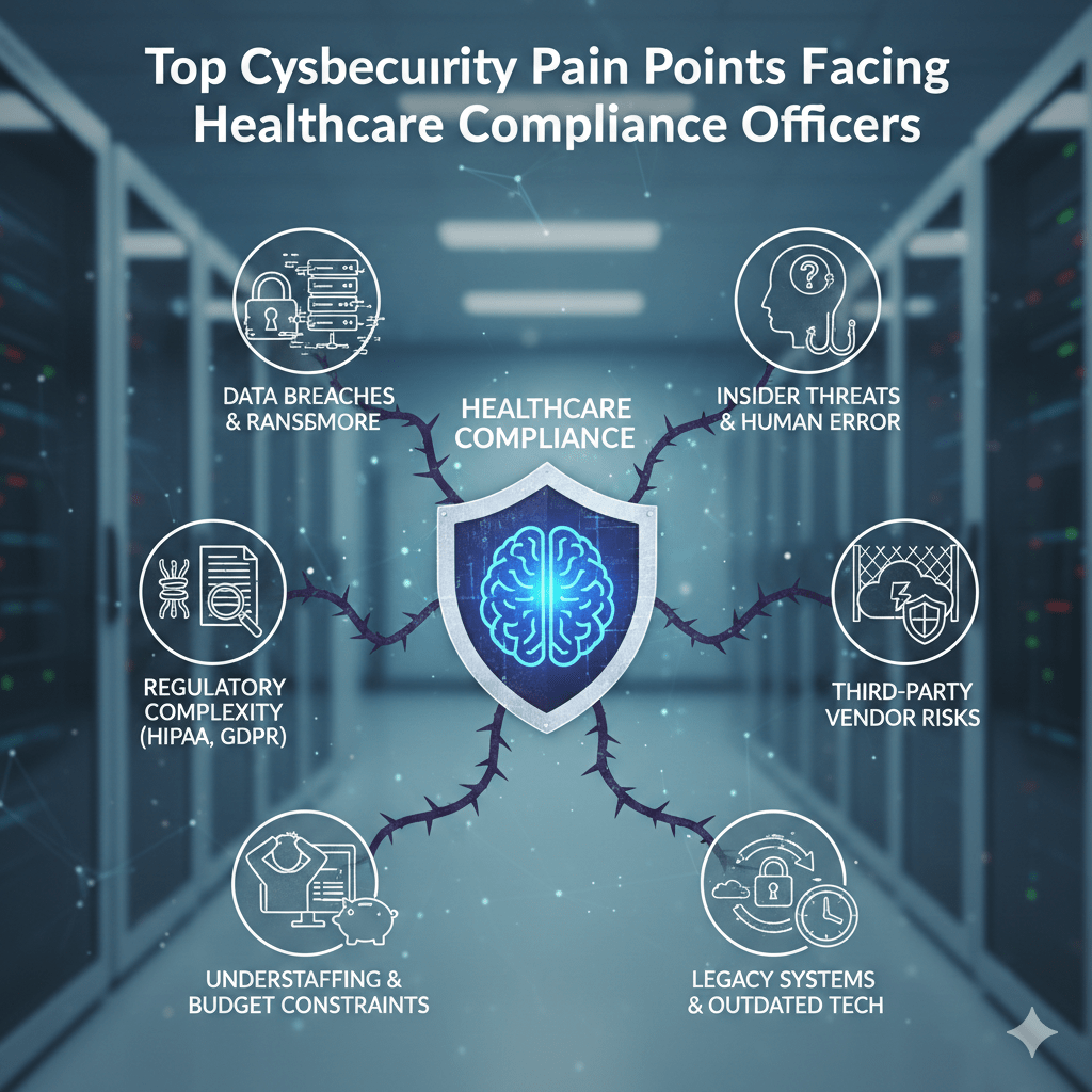 Top Cybersecurity Pain Points Facing Healthcare Compliance Officers 1 Gemini Generated Image 5ftbf35ftbf35ftb