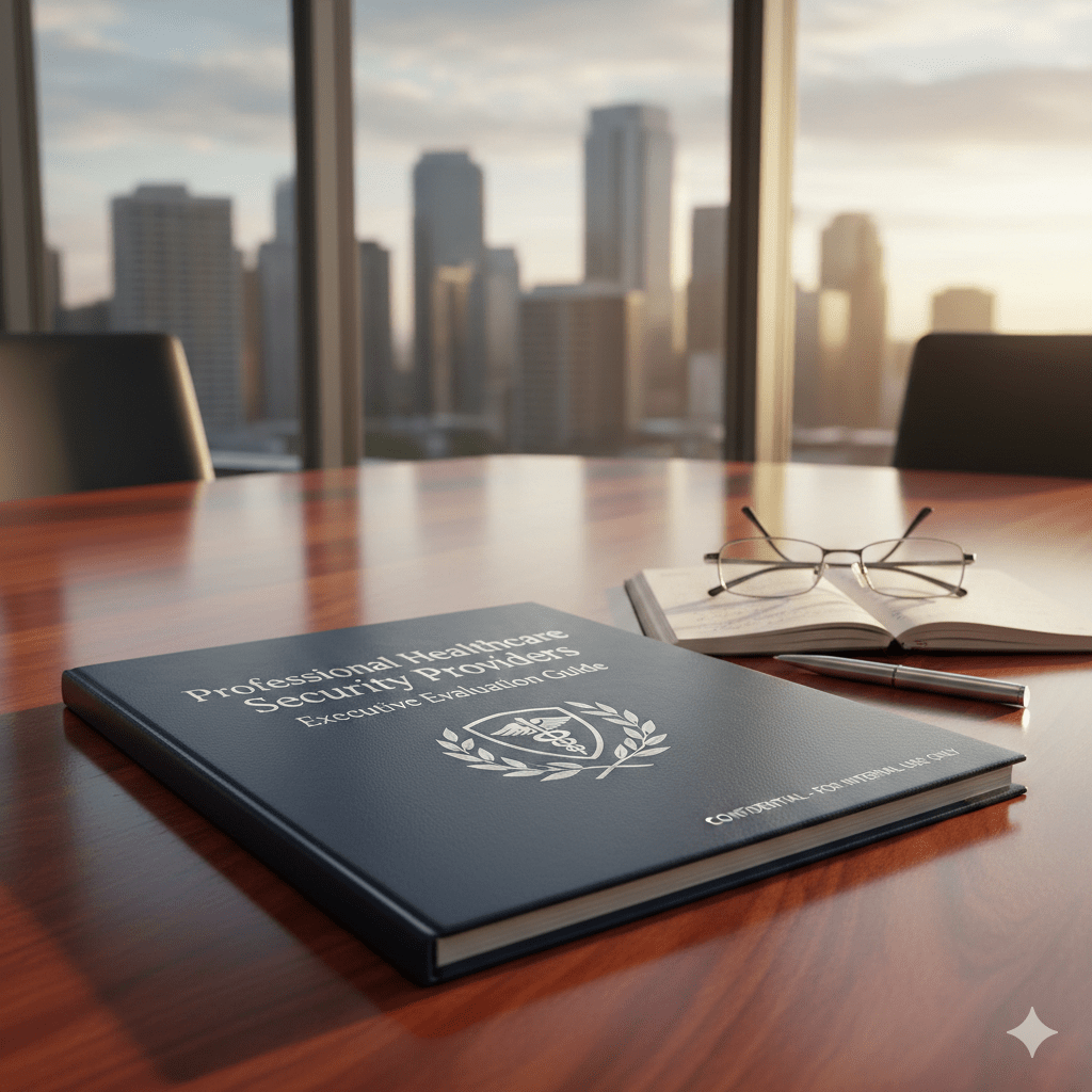 Professional Healthcare Security Providers: Executive Evaluation Guide 1 Gemini Generated Image uejjnfuejjnfuejj