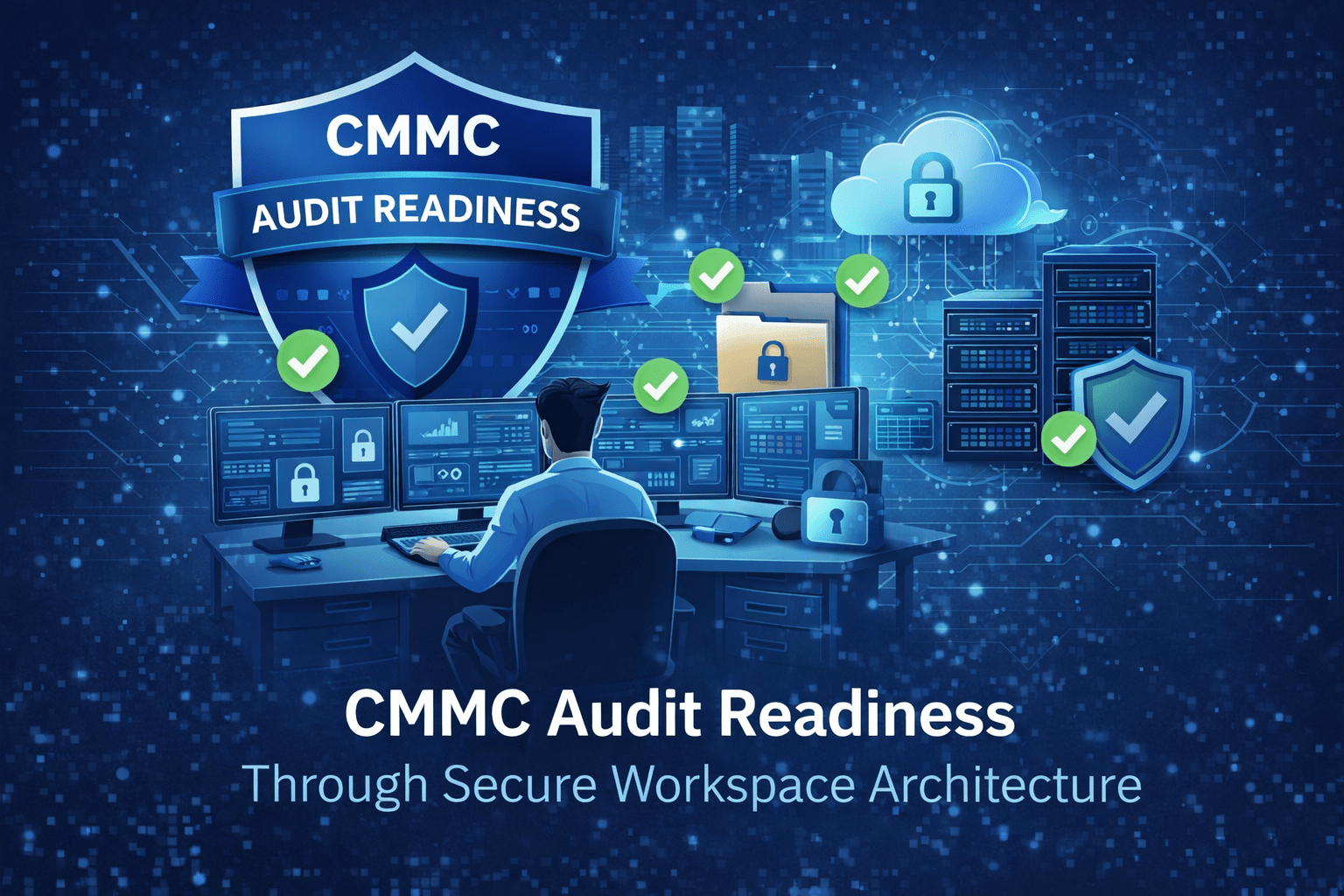 CMMC Audit Readiness Through Secure Workspace Architecture 1 ChatGPT Image Mar 24 2026 09 23 24 PM