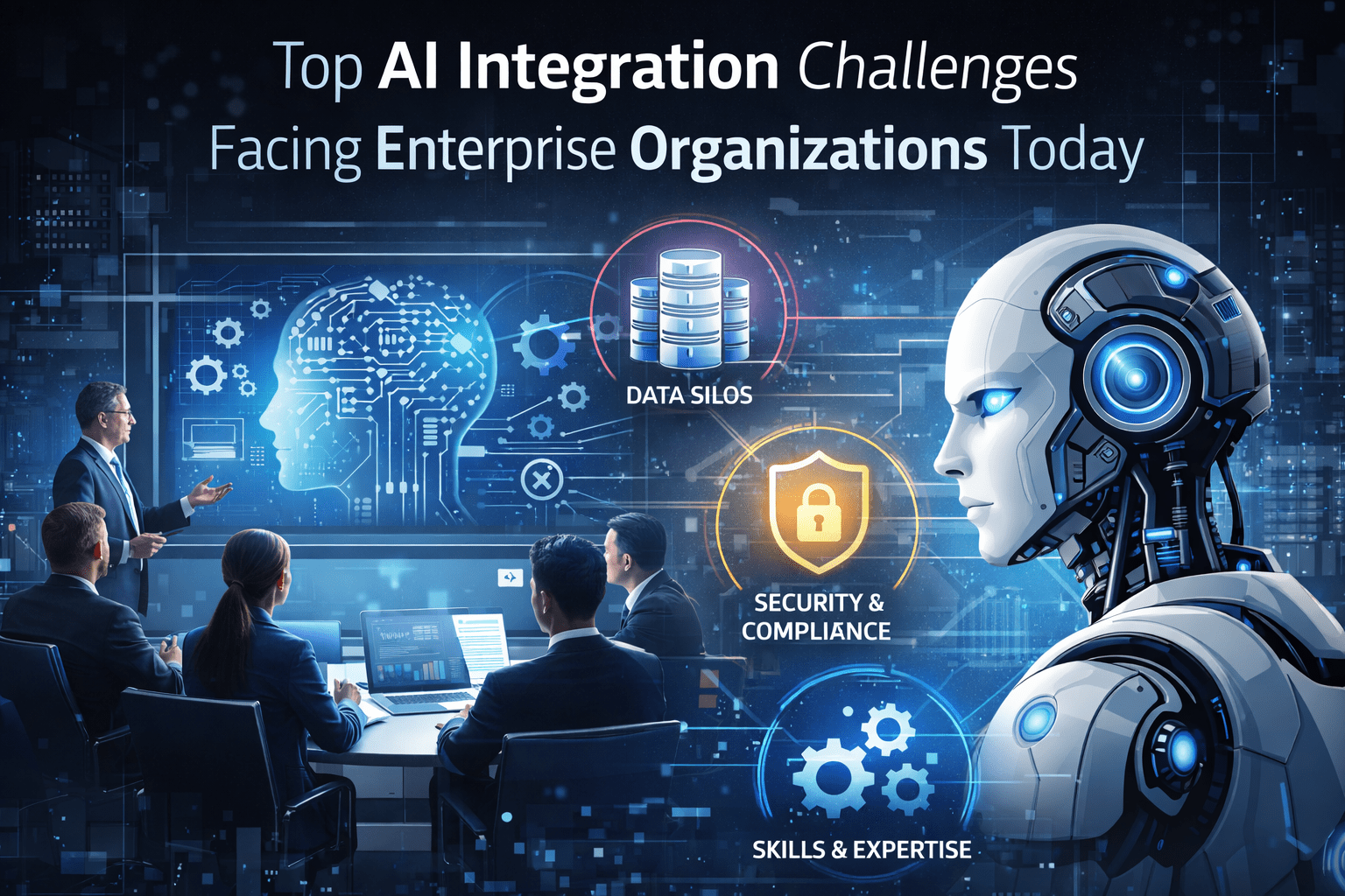Top AI Integration Challenges Facing Enterprise Organizations Today 1 ChatGPT Image Mar 8 2026 02 12 46 PM