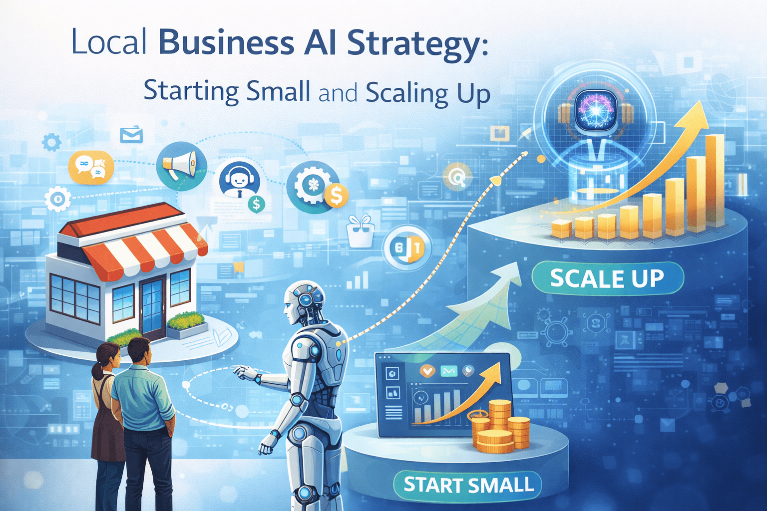 Local Business AI Strategy: Starting Small and Scaling Up 1 AI strategy for local business growth